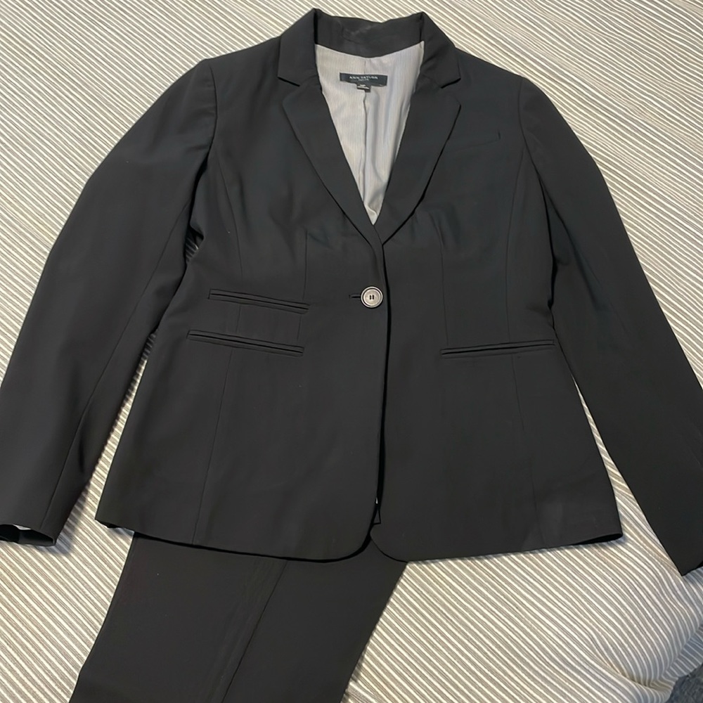 Ann Taylor Petite Black Suit Set